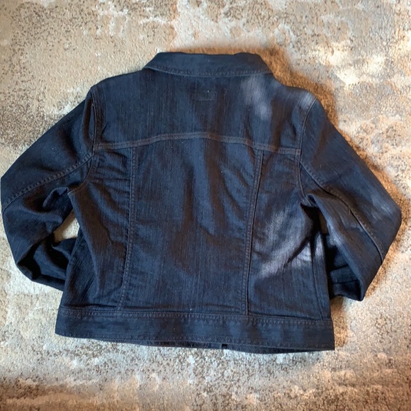 Women’s Loft Outlet dark denim jacket - Picture 6 of 6